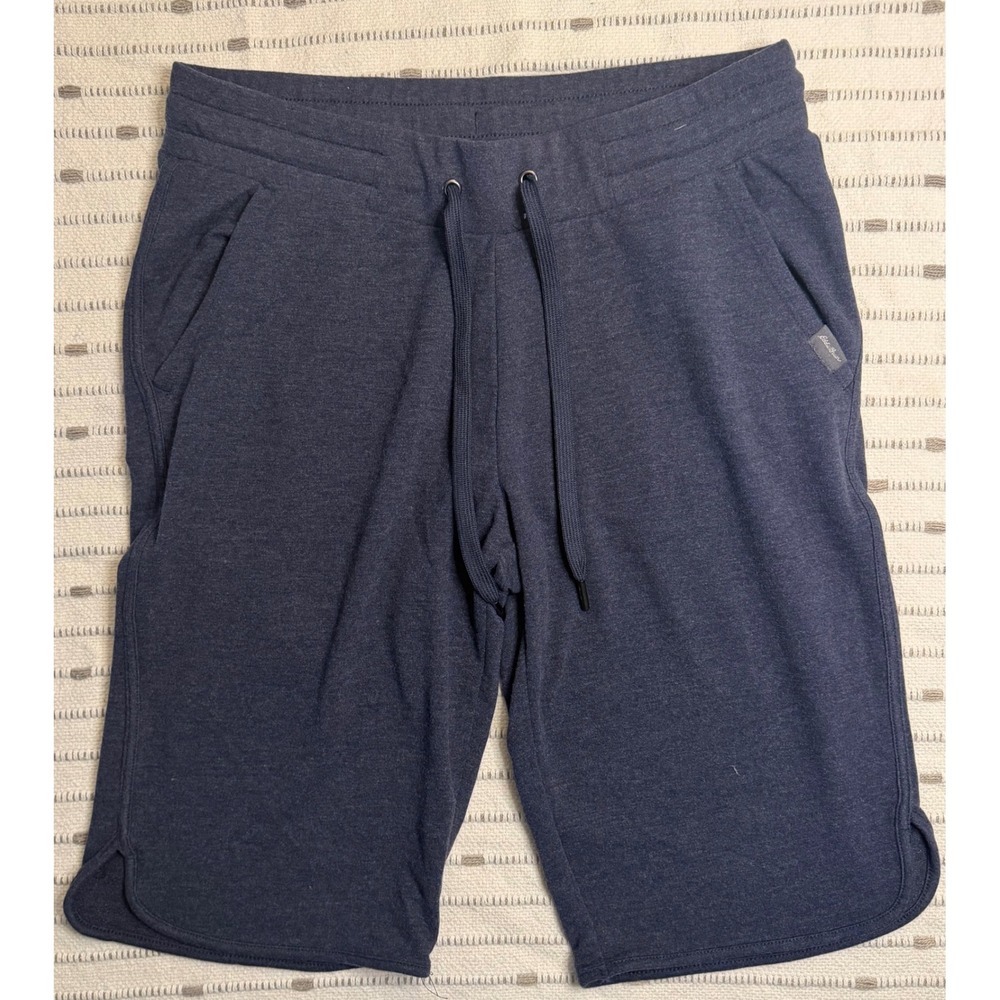 Eddie Bauer Mens Navy Blue Heather French Terry Lounge Sweat Shorts Size Small
